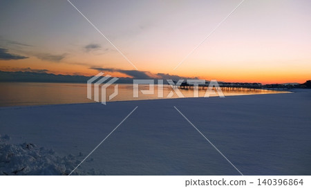 Big lake Issyk-Kul - winter panorama - Kyrgyzstan Tien-Shan Big lake Issyk-Kul - winter panorama - Kyrgyzstan Tien-Shan 140396864