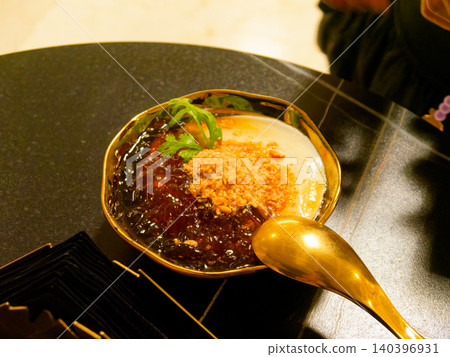 Traditional Taiwanese Tofu Pudding Dessert (Douhua) Traditional Taiwanese Tofu Pudding Dessert (Douhua) 140396931