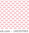 折扇，日式圖案，無縫圖案，背景素材，極簡主義，復古，粉紅色 140397065