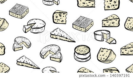 cheese, pattern, vector 140397191