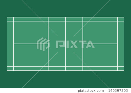 Simple badminton court background Simple badminton court background 140397203