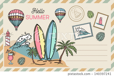 seamless, tropical, vector 140397241