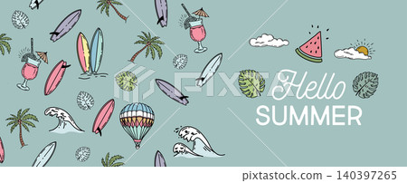 pattern, seamless, tropical 140397265