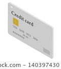 Credit card isometric 140397430