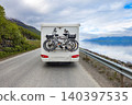 Family vacation travel RV, holiday trip in motorhome, Caravan car Vacation. 140397535