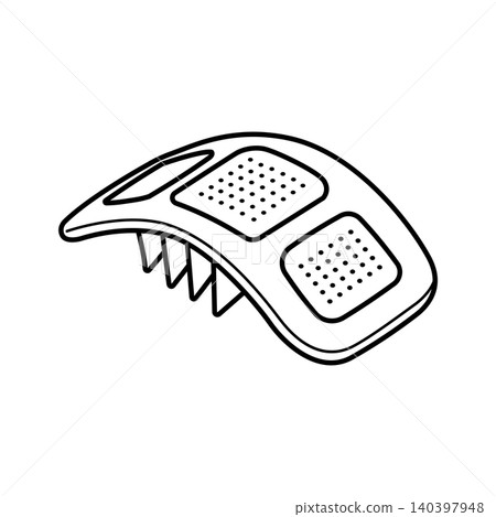 Wearable Smart Diagnostic Health Patch Line Icon Wearable Smart Diagnostic Health Patch Line Icon 140397948