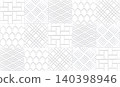 Japanese pattern white 3D background 140398946