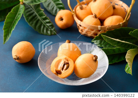 Loquats arranged on a plate Loquats arranged on a plate 140399122