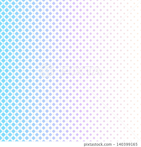 菱形和點狀半色調背景素材，漸層色，方形尺寸 140399165