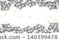 Black and white illustration of hydrangeas 140399478