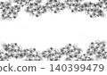 Black and white illustration of hydrangeas 140399479