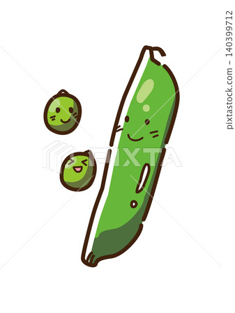 Green Peas - Cute and Relaxed Character Green Peas - Cute and Relaxed Character 140399712