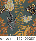 seamless pattern with tropical plants 140400285