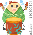 Zongzi figures and drumming during the Dragon Boat Festival 140400504