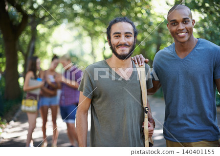 Students, friends and portrait on campus for learning, knowledge and education with support at college. Happy young men or people in diversity for study, opportunity and outdoor at park or university Students, friends and portrait on campus for learning, knowledge and education with support at college. Happy young men or people in diversity for study, opportunity and outdoor at park or university 140401155