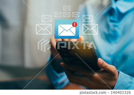 Person Checking Mobile Phone for New Messages and Notifications on a Bright Desk Background, Business concept. Person Checking Mobile Phone for New Messages and Notifications on a Bright Desk Background, Business concept. 140401326