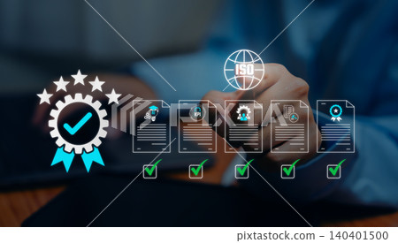 ISO compliance certification, business professional approving quality assurance documents and international standards, governance and audit management ISO compliance certification, business professional approving quality assurance documents and international standards, governance and audit management 140401500