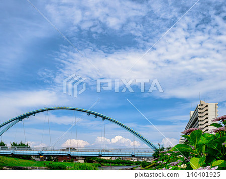 Fureai Bridge over the Kyunaka River Fureai Bridge over the Kyunaka River 140401925