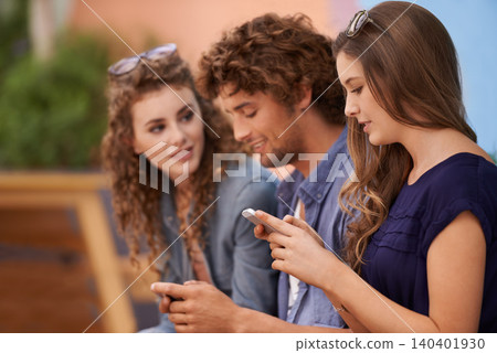 Students, college and phone with woman, friends and outdoor for browsing social media and happy mates. Research, scrolling and people for learning, ebook and online at scholarship with smile Students, college and phone with woman, friends and outdoor for browsing social media and happy mates. Research, scrolling and people for learning, ebook and online at scholarship with smile 140401930