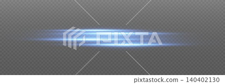 Blue horizontal light streaks moving fast on a transparent dark background Blue horizontal light streaks moving fast on a transparent dark background 140402130