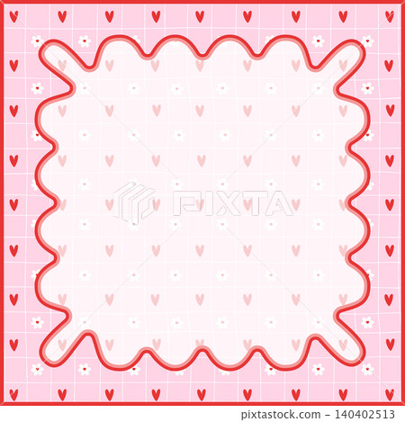 Cute frame note with a planner kid memo for school notepad background and heart schedule. This child valentine illustration features a sticker paper stationery design through daily label clip. Cute frame note with a planner kid memo for school notepad background and heart schedule. This child valentine illustration features a sticker paper stationery design through daily label clip. 140402513