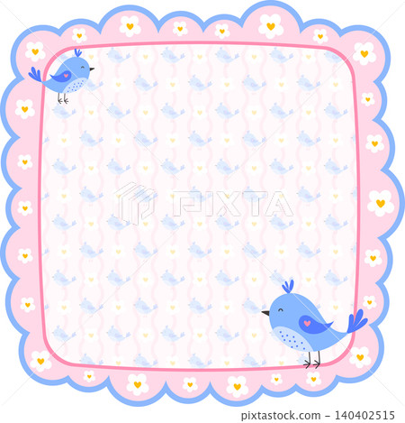 Cute frame notepad with a bird and note memo background for a planner or kid school project. This vector illustration features a pink kawaii design with a torn edge, a strawberry label, and a. Cute frame notepad with a bird and note memo background for a planner or kid school project. This vector illustration features a pink kawaii design with a torn edge, a strawberry label, and a. 140402515