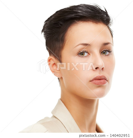 Face, woman and confident in studio with skincare in white background for teen, wellness and natural glow. Portrait, female person and satisfied with cosmetics on results for healthy and self care Face, woman and confident in studio with skincare in white background for teen, wellness and natural glow. Portrait, female person and satisfied with cosmetics on results for healthy and self care 140402951