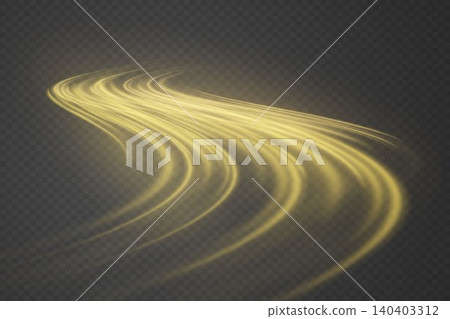 Golden light creating speed line effect on transparent background Golden light creating speed line effect on transparent background 140403312