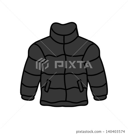 puffer jacket illustration collar puffer jacket illustration collar 140403574