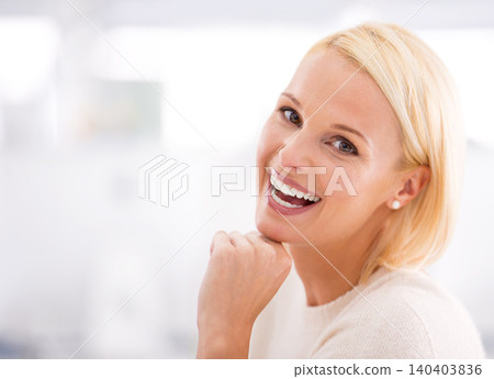 Smile, office and portrait of woman with pride, mockup space and career opportunity at startup. Ambition, happy or professional businesswoman with job in project management, development or consulting Smile, office and portrait of woman with pride, mockup space and career opportunity at startup. Ambition, happy or professional businesswoman with job in project management, development or consulting 140403836