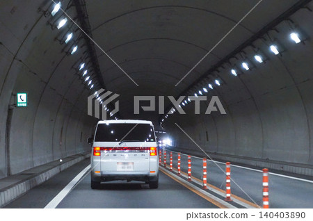 原町隧道、常磐高速公路、常磐路、高速公路、國道、下行方向、E6 原町隧道、常磐高速公路、常磐路、高速公路、國道、下行方向、E6 140403890