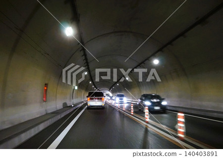 原町隧道、常磐高速公路、常磐路、高速公路、國道、下行方向、E6 原町隧道、常磐高速公路、常磐路、高速公路、國道、下行方向、E6 140403891