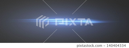 Blue bright light rays shining horizontally across a dark transparent background Blue bright light rays shining horizontally across a dark transparent background 140404334