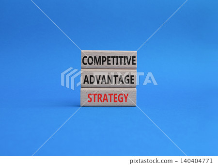 Competitive Advantage Strategy symbol. Concept word Competitive Advantage Strategy on wooden blocks. Beautiful green background. Business and Competitive Advantage Strategy. Copy space Competitive Advantage Strategy symbol. Concept word Competitive Advantage Strategy on wooden blocks. Beautiful green background. Business and Competitive Advantage Strategy. Copy space 140404771