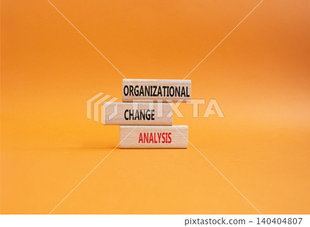 Organizational Change Analysis symbol. Concept word Organizational Change Analysis on wooden blocks. Beautiful orange background. Business and Organizational Change Analysis . Copy space Organizational Change Analysis symbol. Concept word Organizational Change Analysis on wooden blocks. Beautiful orange background. Business and Organizational Change Analysis . Copy space 140404807