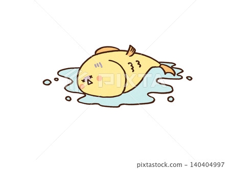 A fish that has been washed ashore and looks distressed. A fish that has been washed ashore and looks distressed. 140404997