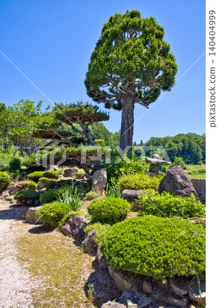 Traditional Japanese garden scenery 140404999