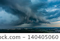 Drone shot of Storm Over City 140405060