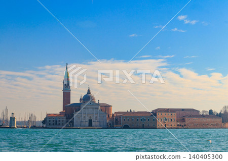 View of Church of San Giorgio Maggiore in Venice, Italy View of Church of San Giorgio Maggiore in Venice, Italy 140405300