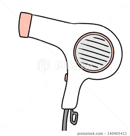 A simple and cute illustration of a hair dryer A simple and cute illustration of a hair dryer 140405411