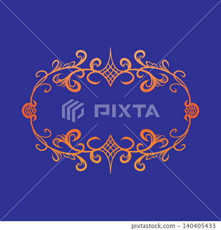 vector background with floral ornament vector background with floral ornament 140405433