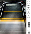 escalator with yellow safety edges 140405529