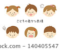 Various expressions of children 140405547