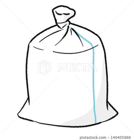 Simple and cute illustration of sandbags Simple and cute illustration of sandbags 140405866