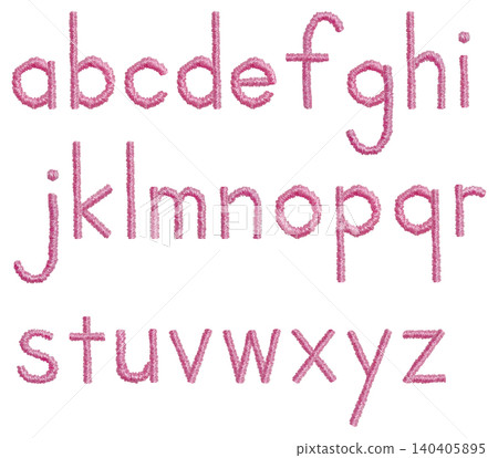[Lowercase Alphabet] Hand Embroidery Illustration Material 140405895