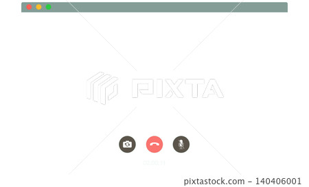 Video call interface template with transparent background. Blank online meeting window mockup with control buttons for remote communication and web design. Video call interface template with transparent background. Blank online meeting window mockup with control buttons for remote communication and web design. 140406001