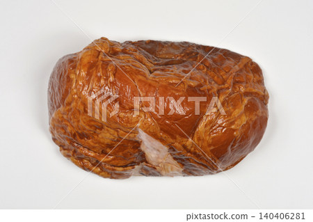 Smoked pork ham chunk isolated on white background Smoked pork ham chunk isolated on white background 140406281