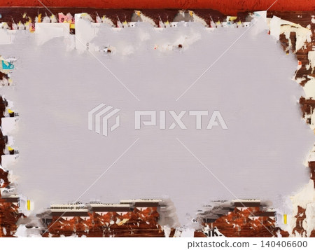 Blank urban poster wall with torn paper layers in a vintage style Blank urban poster wall with torn paper layers in a vintage style 140406600