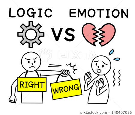 The unreasonable dynamic of "logic harassment": The logical person assumes they are absolutely right and the emotional person is wrong, and tries to impose this assumption on the other person. The unreasonable dynamic of "logic harassment": The logical person assumes they are absolutely right and the emotional person is wrong, and tries to impose this assumption on the other person. 140407056