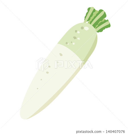 A cute, hand-drawn illustration of a radish. A cute, hand-drawn illustration of a radish. 140407076